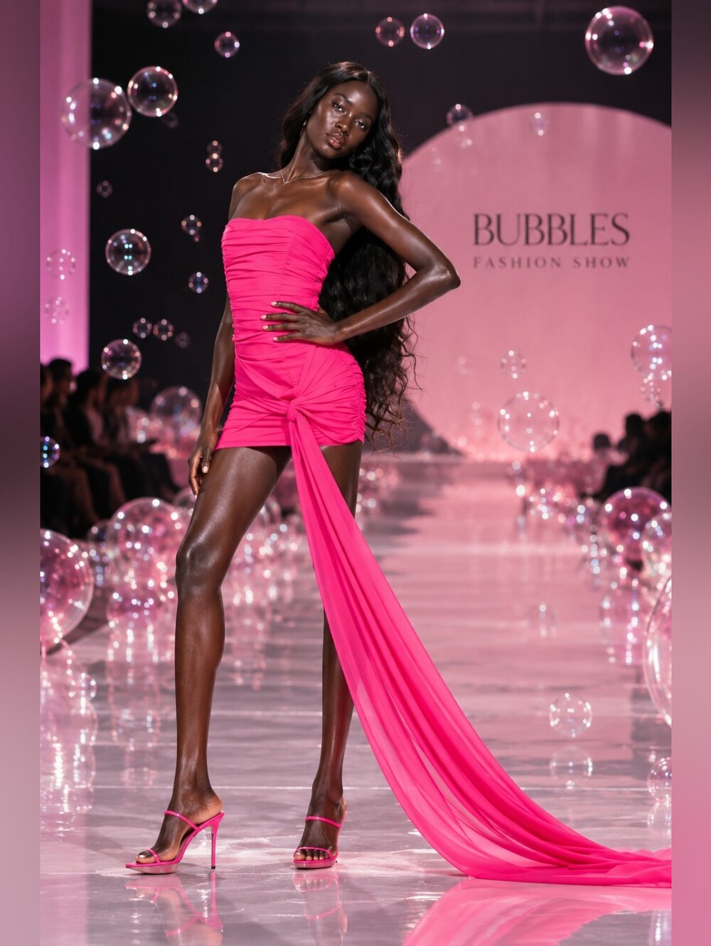ZARA PINK DRAPED DRESS Summer fav